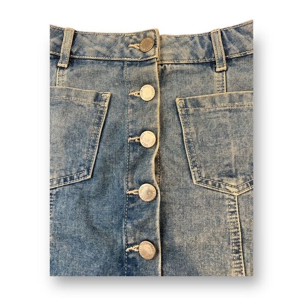 Miss Selfridge Denim Skirt Size US 4 Petites - Picture 2 of 5